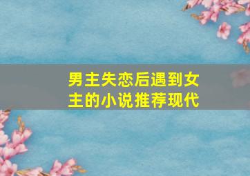 男主失恋后遇到女主的小说推荐现代