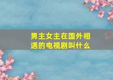 男主女主在国外相遇的电视剧叫什么