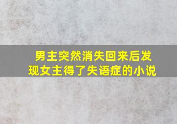 男主突然消失回来后发现女主得了失语症的小说