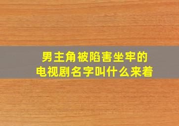 男主角被陷害坐牢的电视剧名字叫什么来着