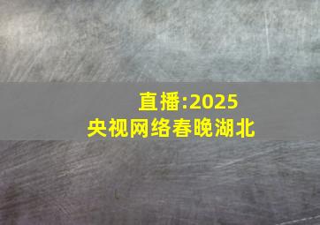 直播:2025央视网络春晚湖北