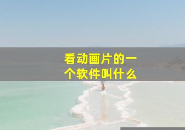 看动画片的一个软件叫什么