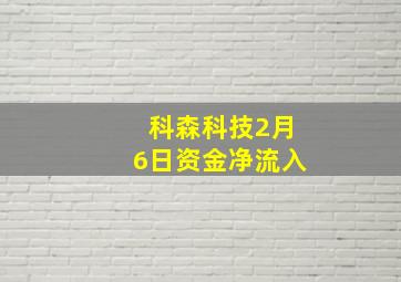 科森科技2月6日资金净流入