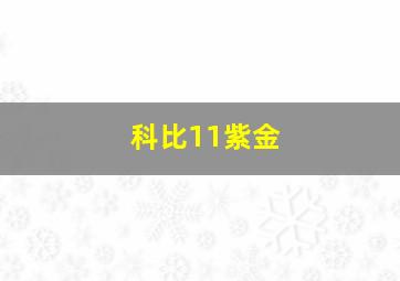 科比11紫金