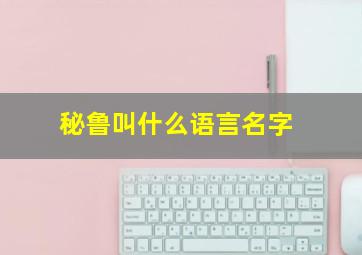 秘鲁叫什么语言名字