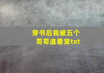 穿书后我被五个哥哥追着宠txt