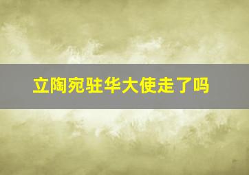 立陶宛驻华大使走了吗