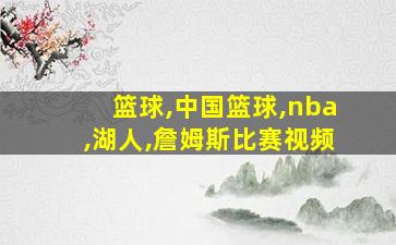 篮球,中国篮球,nba,湖人,詹姆斯比赛视频