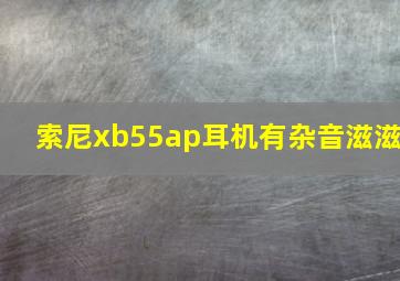 索尼xb55ap耳机有杂音滋滋