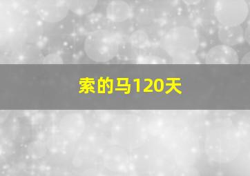 索的马120天