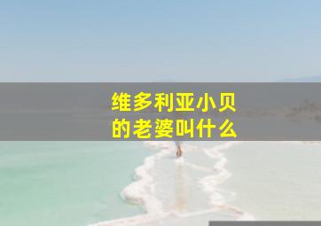 维多利亚小贝的老婆叫什么