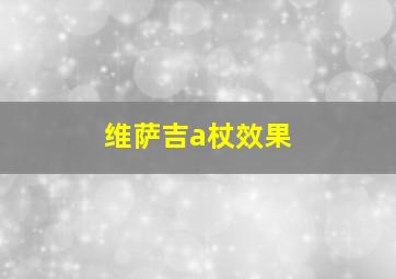 维萨吉a杖效果