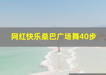 网红快乐桑巴广场舞40步