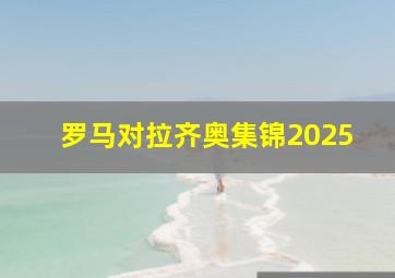 罗马对拉齐奥集锦2025