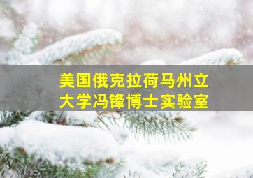 美国俄克拉荷马州立大学冯锋博士实验室