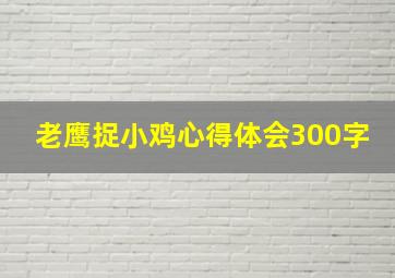 老鹰捉小鸡心得体会300字