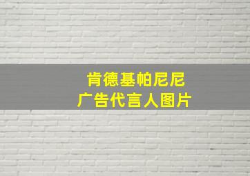 肯德基帕尼尼广告代言人图片