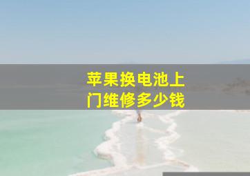 苹果换电池上门维修多少钱