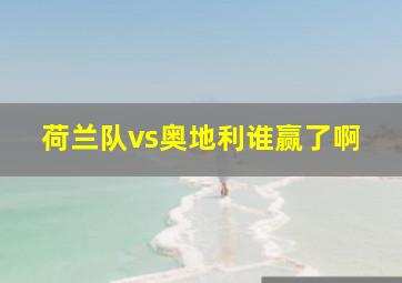 荷兰队vs奥地利谁赢了啊