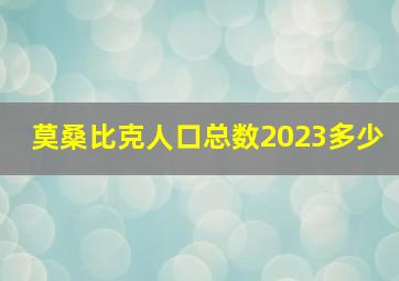 莫桑比克人口总数2023多少