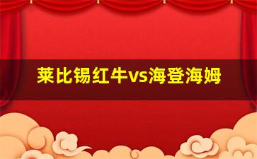 莱比锡红牛vs海登海姆