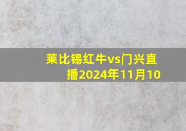 莱比锡红牛vs门兴直播2024年11月10