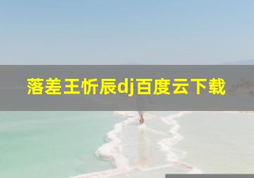 落差王忻辰dj百度云下载