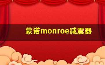 蒙诺monroe减震器