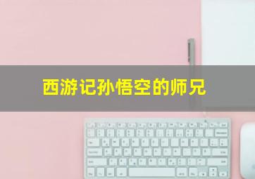 西游记孙悟空的师兄