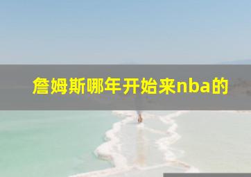 詹姆斯哪年开始来nba的