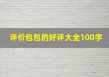 评价包包的好评大全100字