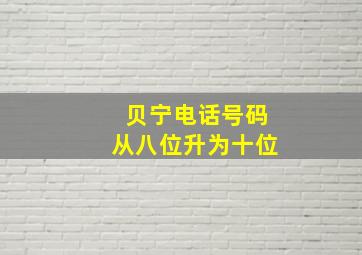 贝宁电话号码从八位升为十位