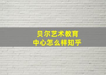 贝尔艺术教育中心怎么样知乎