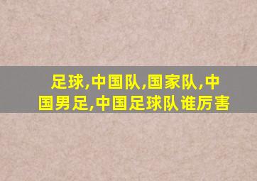 足球,中国队,国家队,中国男足,中国足球队谁厉害