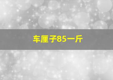 车厘子85一斤