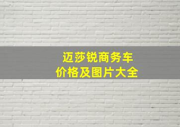 迈莎锐商务车价格及图片大全