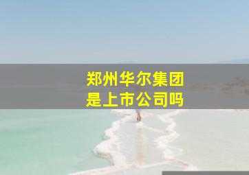 郑州华尔集团是上市公司吗