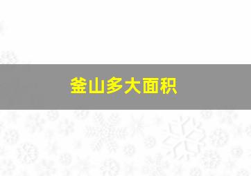 釜山多大面积