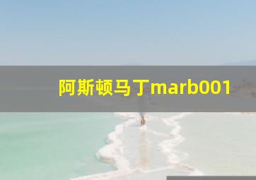 阿斯顿马丁marb001