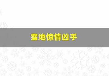 雪地惊情凶手