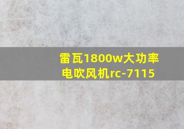 雷瓦1800w大功率电吹风机rc-7115