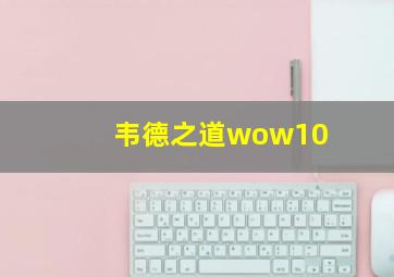 韦德之道wow10