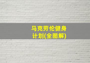 马克劳伦健身计划(全图解)