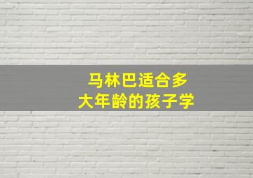 马林巴适合多大年龄的孩子学