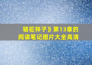 骆驼祥子》第13章的阅读笔记图片大全高清