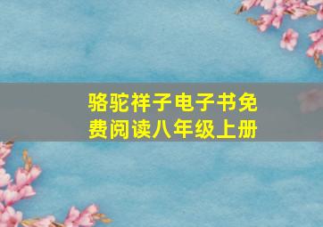 骆驼祥子电子书免费阅读八年级上册