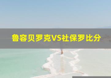 鲁容贝罗克VS社保罗比分