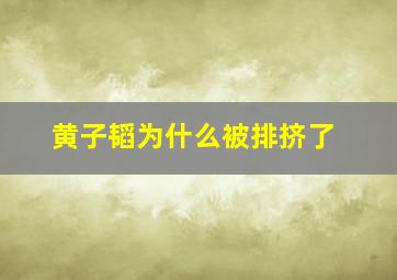 黄子韬为什么被排挤了