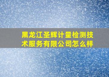 黑龙江圣辉计量检测技术服务有限公司怎么样