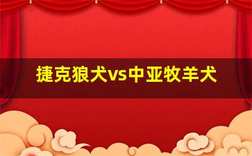 捷克狼犬vs中亚牧羊犬